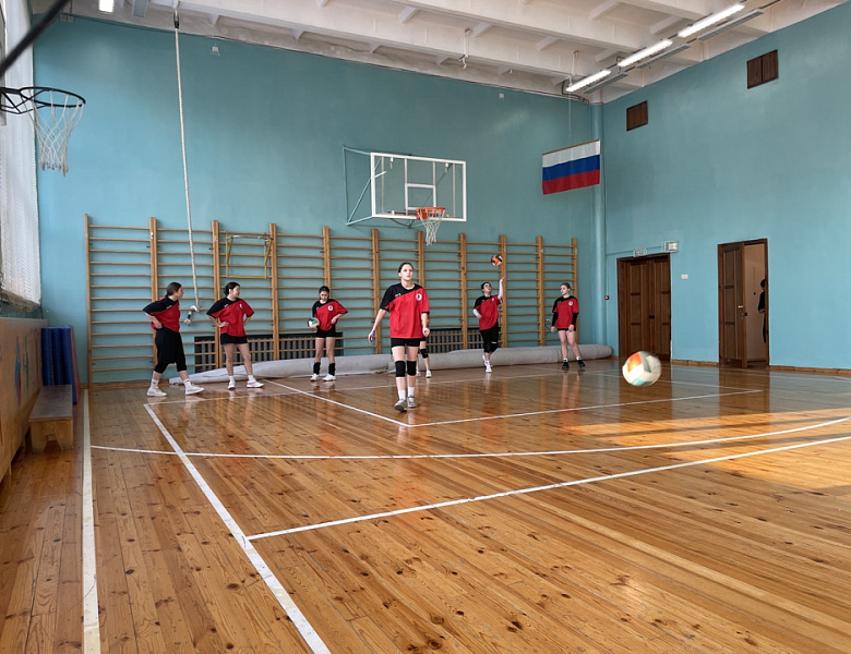 Товарищеская встреча по волейболу между командами девушек 