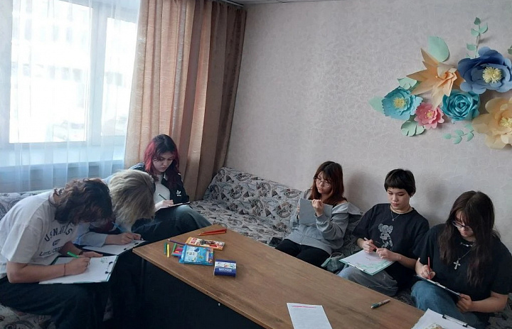 Тренинг с студентами из групп 11 и 11к, проживающими в общежитии НАСК