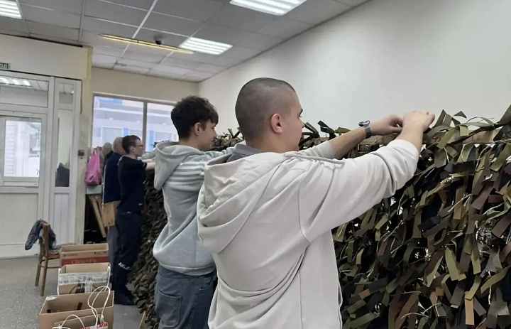 Маскировочные сети для фонда «Своих не бросаем»