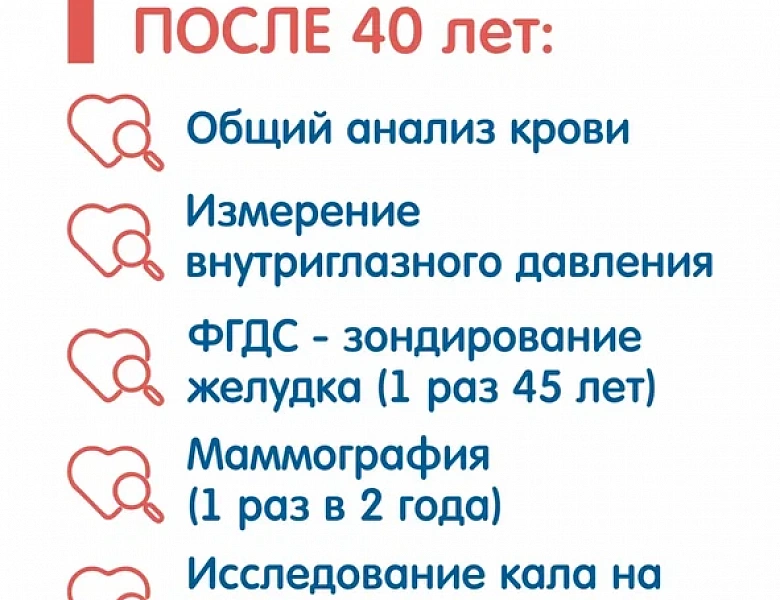Диспансеризация взрослого населения.